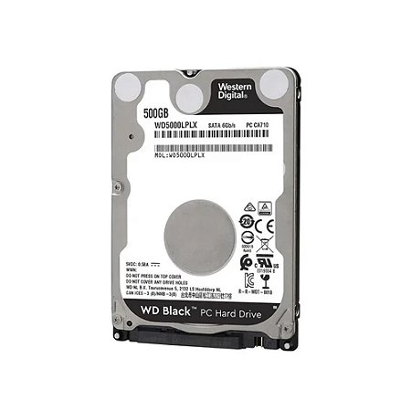 HD WB Black 500GB 2,5" SATA - Western Digital