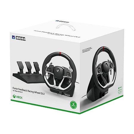 Volante Hori Force Feedback Racing Wheel DLX AB05-001U - Xbox Series S/X, Xbox One e PC