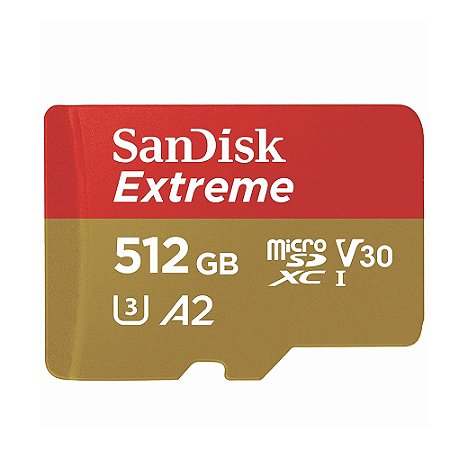 Cartão de Memória Micro SD 512GB - Sandisk Extreme