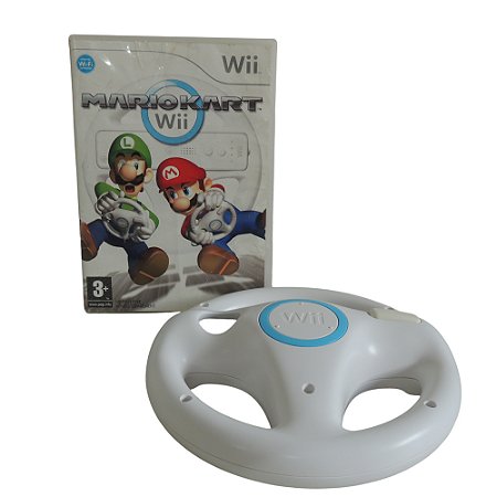 Jogo Mario Kart Wii + Volante - Wii (Europeu)