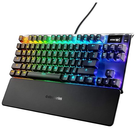Teclado Mecânico Gamer Apex 7 TKL com fio, RGB, Red Switch - SteelSeries