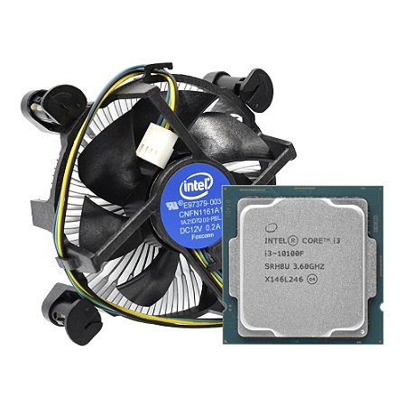 Processador Intel I3 10100F 3.60GHz (4.30GHz Turbo) 6MB - Intel