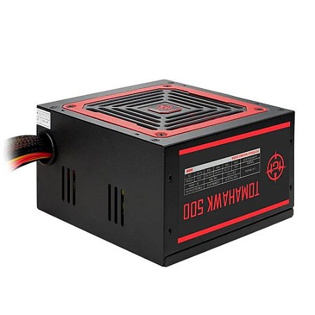 Fonte Tomahawk 500, 500w, ATX, Bivolt - TGT