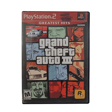 Jogo Grand Theft Auto III (GTA 3) - PS2 (Greatest Hits)