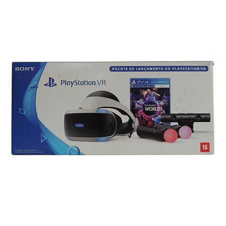 PlayStation VR CUH-ZVR2 + PlayStation Câmera + Move - PS4 VR - Sony