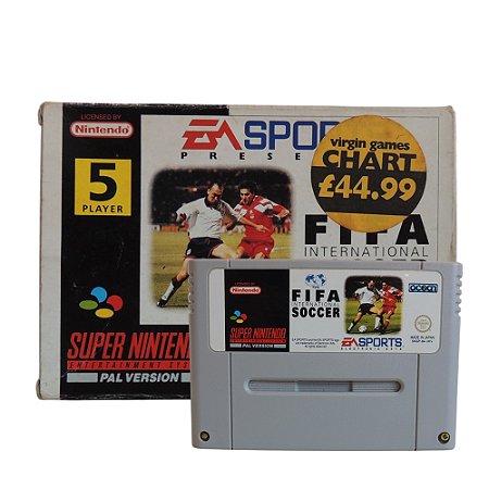 Jogo FIFA International Soccer - SNES (Europeu)