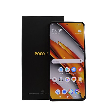Celular POCO F3 Night Black, Tela 6,67" 120Hz, 8GB RAM, 256GB - Xiaomi
