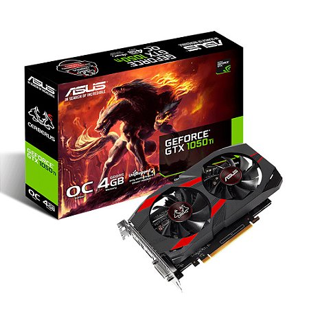 Placa de Vídeo Nvidia Geforce GTX 1050 Ti Cerberus, 4GB OC, GDDR5, 128-bit - Asus