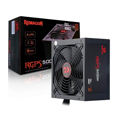 Fonte RGPS-500w, Full Range, 80 Plus Bronze - Redragon