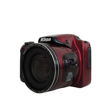 Câmera Coolpix L820, 16MP, Full hd, Vermelha - Nikon