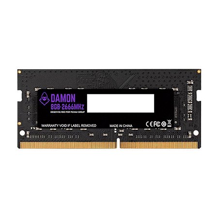 Memória Ram Damon Para Notebook, 4GB, DDR4, 2666MHz, Preto - Mancer