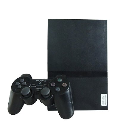 Console PlayStation 2 Slim Preto - Sony (Desbloqueado OPL)