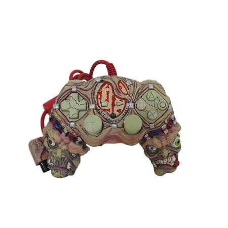 Controle Fleshy Freaks Monster Zombie com Fio - PS2