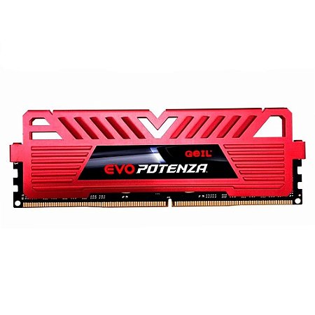 Memória Ram Evo Potenza, Vermelha, 8GB, DDR4, 3200MHz - Geil