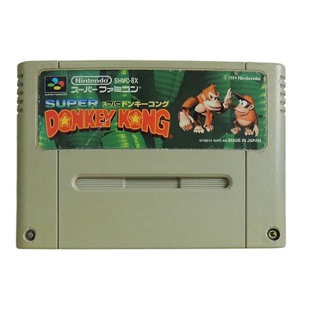 Jogo Super Donkey Kong - SNES (Japonês)