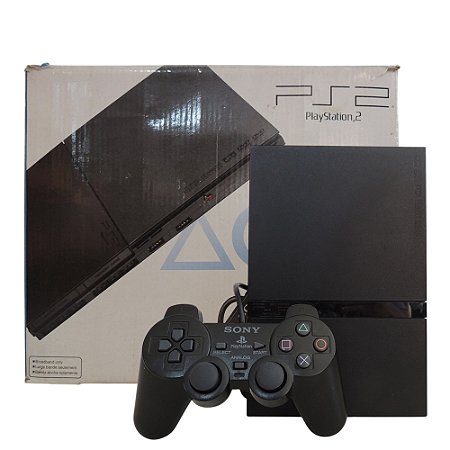 Console PlayStation 2 Slim Preto - Sony (Desbloqueado 1.93)