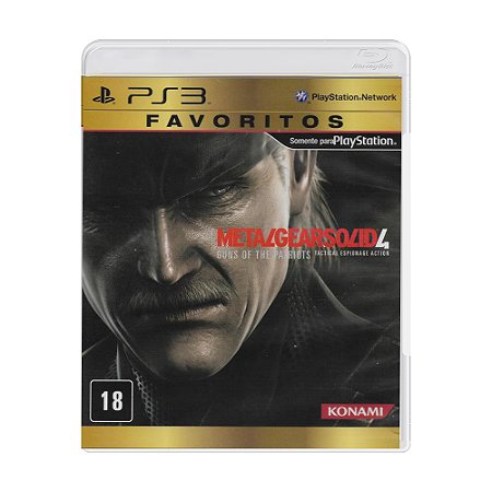 Jogo Metal Gear Solid 4: Guns of the Patriots - PS3 (Favoritos)