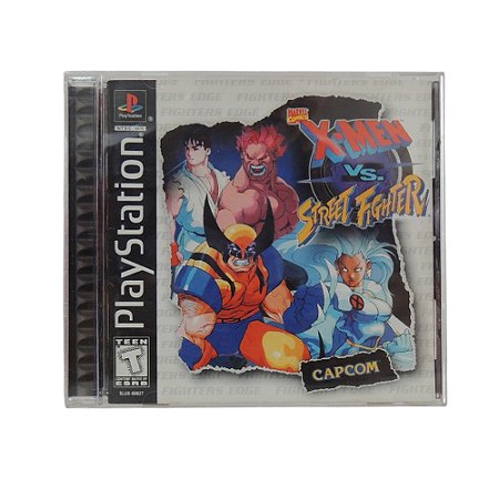 Jogo X-Men vs. Street Fighter - PS1