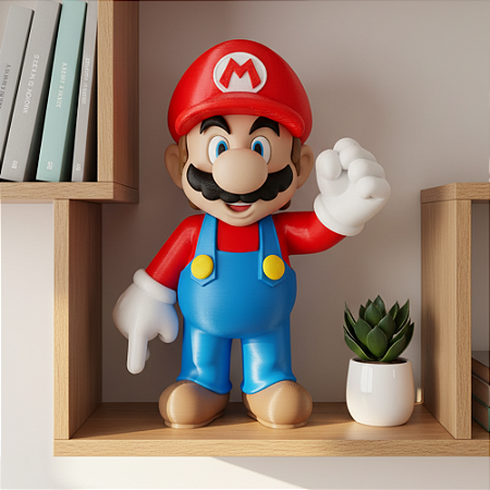 Mario 23cm - Impressão 3D