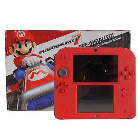 Console Nintendo 2DS Vermelho: Edição Mario Kart 7 - Nintendo