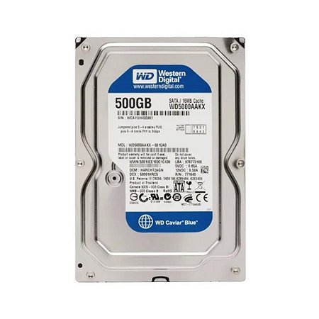HD Western Digital Blue, 500GB, 3.5" - PC