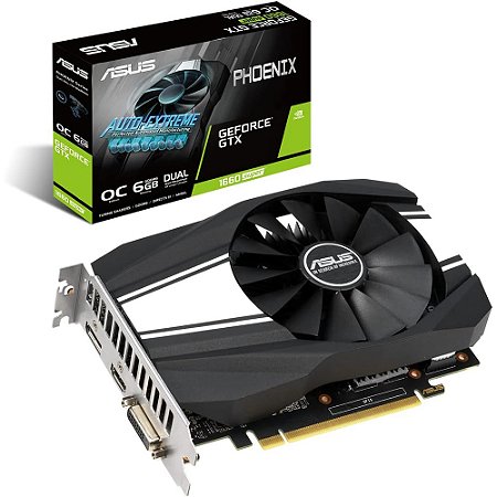 Placa de Vídeo NVIDIA GeForce Phoenix GTX 1660 TI OC Edition, 6GB, GDDR6, 192-bit - Asus