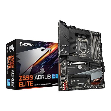 Placa Mãe Z490 Aorus Elite AC, DDR4, LGA 1200, PCIe - Gigabyte