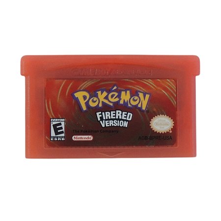 Jogo Pokémon Fire Red Version - GBA (Relabel)