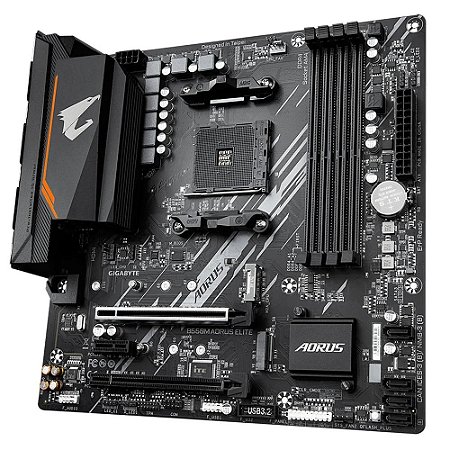 Placa Mãe B550M Aorus Elite, Micro ATX, DDR4, AM4, PCIe - Gigabyte