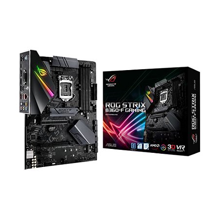 Placa Mãe Rog Strix B360-F Gaming, Intel 8ª Gen, Socket LGA 1151, DDR4, ATX, PCIe - Asus