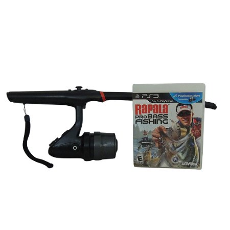 Jogo Rapala Pro Bass Fishing + Wireless Rod And Reel - PS3