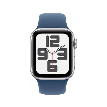 Apple Watch SE, 40mm, Silver, Band Sport Abyss Blue - Apple