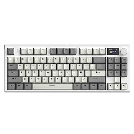 Teclado Gamer Sem Fio K86, Wireless 2.4G/Bluetooth 5.0/USB-C, RGB, 75%, ANSI US, Switch White - Attack Shark