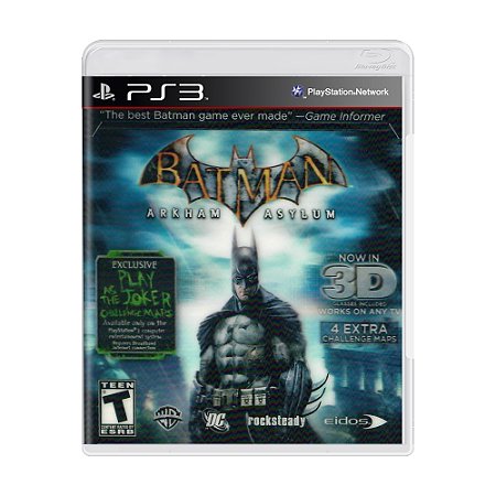 Jogo Batman: Arkham Asylum (Game Of The Year Edition) - PS3 (Capa Lenticular)