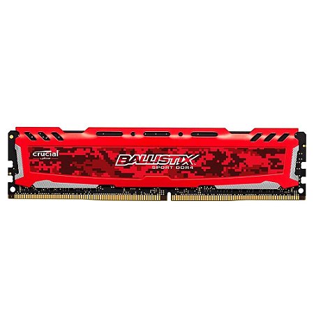 Memória Ram Gamer Ballistix Vermelha, 8GB, DDR4, 2666MHz - Micron