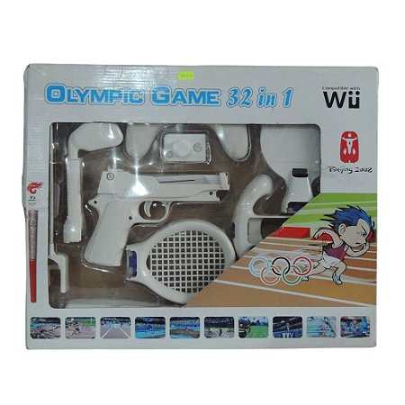 Kit Acessórios Esportivos Olympic Game 32 in 1 Para Wii