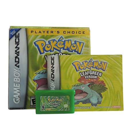 Jogo Pokémon Leaf Green Version - GBA (Player's Choice)