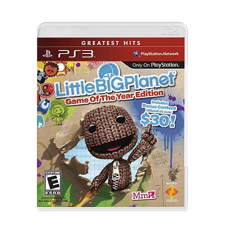Jogo LittleBigPlanet (Game of the Year Edition) - PS3 (Greatest Hits, Lacrado)