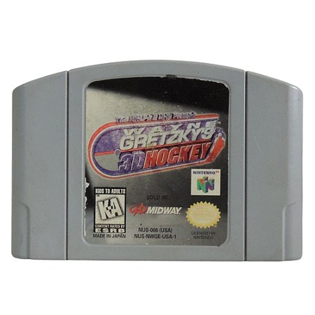 Jogo The NHLPA & NHL Present Wayne Gretzky's 3D Hockey - N64