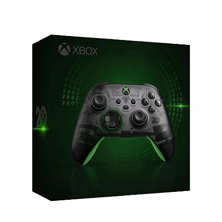 Controle Microsoft sem fio Edição Especial 20º Aniversário - Xbox Series S/X e Xbox One