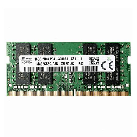 Memória Ram de Notebook PC4-3200AA-SE1-11, 16GB, DDR4, 3200MHz - SK Hynix