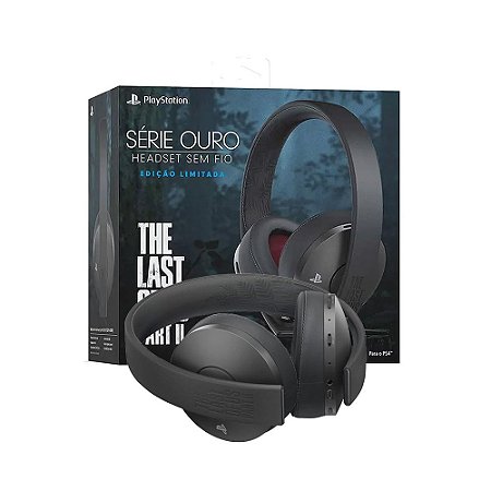 Headset Sony Gold (The Last of Us: Part ll) sem fio - PS4