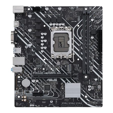 Placa Mãe Prime H610M-K, Intel H610, Socket LGA 1700, DDR4 - Asus