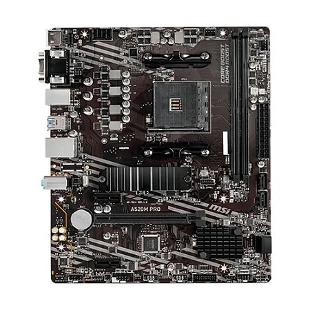 Placa Mãe A520M-A PRO, AMD, Socket LGA AM4, DDR4 - MSi