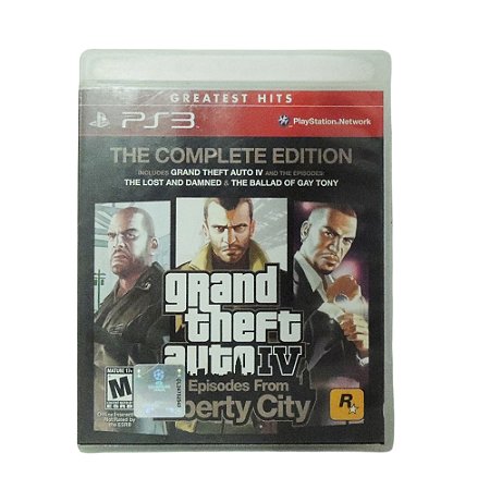 Jogo Grand Theft Auto IV & Episodes From Liberty City: The Complete Edition (GTA 4) - PS3 (Greatest Hits)