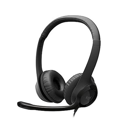 Headset com fio H390 Preto USB - Logitech