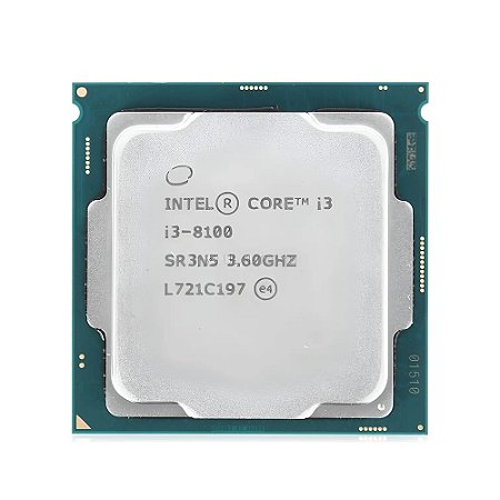 Processador Intel Core I3-8100, LGA 1151, 8ª Gen, 3.60GHz, 6MB - Intel