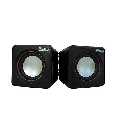 Caixa Som Portátil Preta, 3w, Usb/P2 - PlugX