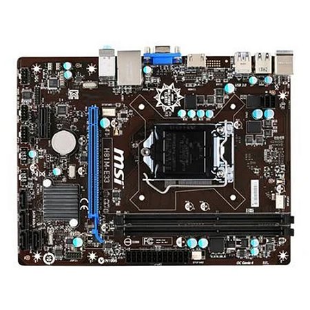 Placa Mãe H81M-E33, Micro ATX, Socket LGA 1150, DDR3 - MSI