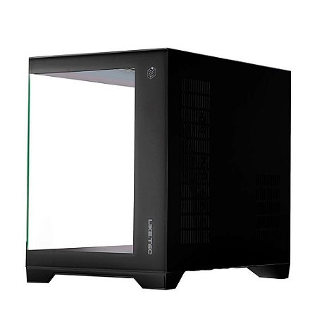 Gabinete Gamer Madrock, Micro-Tower, ATX, Vidro Lateral e Frontal, 4 Fans, Preto - Like. Tec